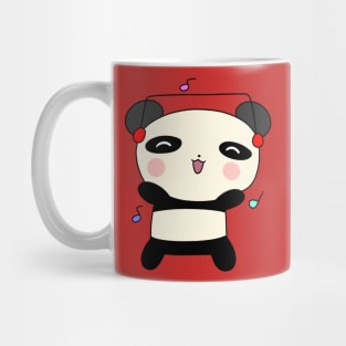 Dancing Headphones Panda Mug